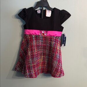 New Stylish Pink and Black Kids Dress 3T
